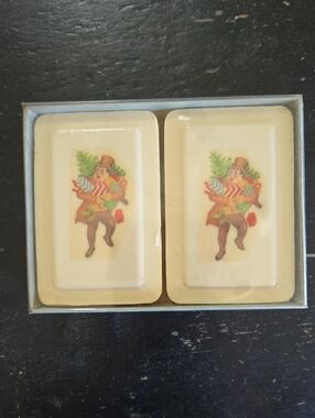 Holiday Domino Pair with Festive Figure